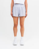 Charge High Waist Run Shorts Smoke Grey