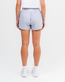 Charge High Waist Run Shorts Smoke Grey