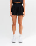 Charge High Waist Run Shorts Black