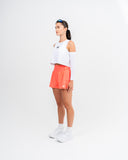 Charge High Waist Run Shorts Fluro Orange