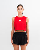 Charge Crop Top Red