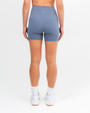 Freedom High Waist Shorts Steel Blue