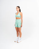 Freedom Marble Sports Bra Green