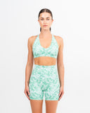 Freedom Marble Sports Bra Green