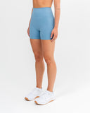 Impulse High Waist Shorts Sky Blue