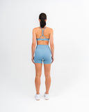 Impulse High Waist Shorts Sky Blue