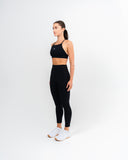 Impulse Hybrid Sports Bra Black