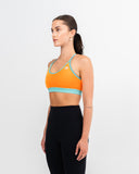 Impulse React Sports Bra Neon Orange