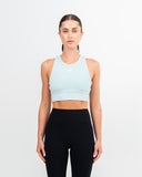 Impulse Longline Sports Bra Glacier Blue